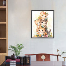 Load image into Gallery viewer, Cat Stacking Game 40*50CM(Picture) Full Round Drill Diamond Painting
