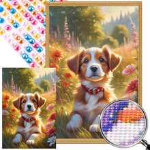 Load image into Gallery viewer, Happy Dog 40*60CM(Picture) Full Round Drill Diamond Painting
