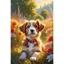 Load image into Gallery viewer, Happy Dog 40*60CM(Picture) Full Round Drill Diamond Painting
