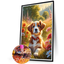 Load image into Gallery viewer, Happy Dog 40*60CM(Picture) Full Round Drill Diamond Painting
