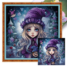 Load image into Gallery viewer, Huancan - Halloween Witch - 60*60CM 11CT 3 Stamped Cross Stitch

