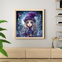 Load image into Gallery viewer, Huancan - Halloween Witch - 60*60CM 11CT 3 Stamped Cross Stitch
