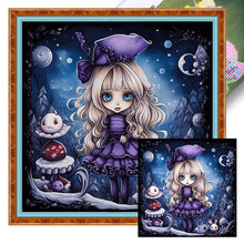 Load image into Gallery viewer, Huancan - Halloween Witch - 60*60CM 11CT 3 Stamped Cross Stitch
