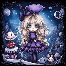 Load image into Gallery viewer, Huancan - Halloween Witch - 60*60CM 11CT 3 Stamped Cross Stitch
