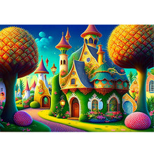 Load image into Gallery viewer, Yishu - Dream Castle - 60*45CM 11CT 3 Stamped Cross Stitch
