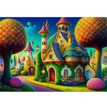 Load image into Gallery viewer, Yishu - Dream Castle - 60*45CM 11CT 3 Stamped Cross Stitch
