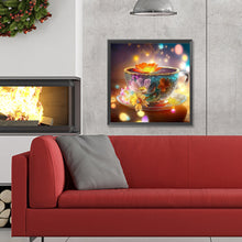Load image into Gallery viewer, Teacup And Flower 30*30CM(Canvas) Full Round Drill Diamond Painting
