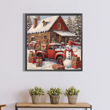 Load image into Gallery viewer, Winter Snow Cabin 40*40CM(Picture) Full Square Drill Diamond Painting
