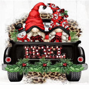 Christmas Gnome 30*30CM(Canvas) Full Round Drill Diamond Painting