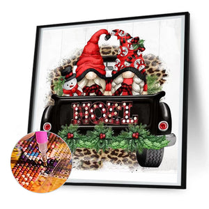 Christmas Gnome 30*30CM(Canvas) Full Round Drill Diamond Painting