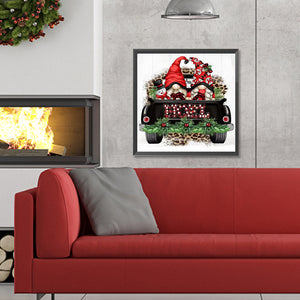 Christmas Gnome 30*30CM(Canvas) Full Round Drill Diamond Painting
