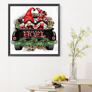 Christmas Gnome 30*30CM(Canvas) Full Round Drill Diamond Painting