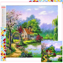Load image into Gallery viewer, Lakeside Cabin 50*50CM(Picture) Full Square Drill Diamond Painting

