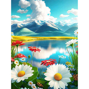 Flowers 30*40CM(Picture) Partial AB Full Square Drill Diamond Painting