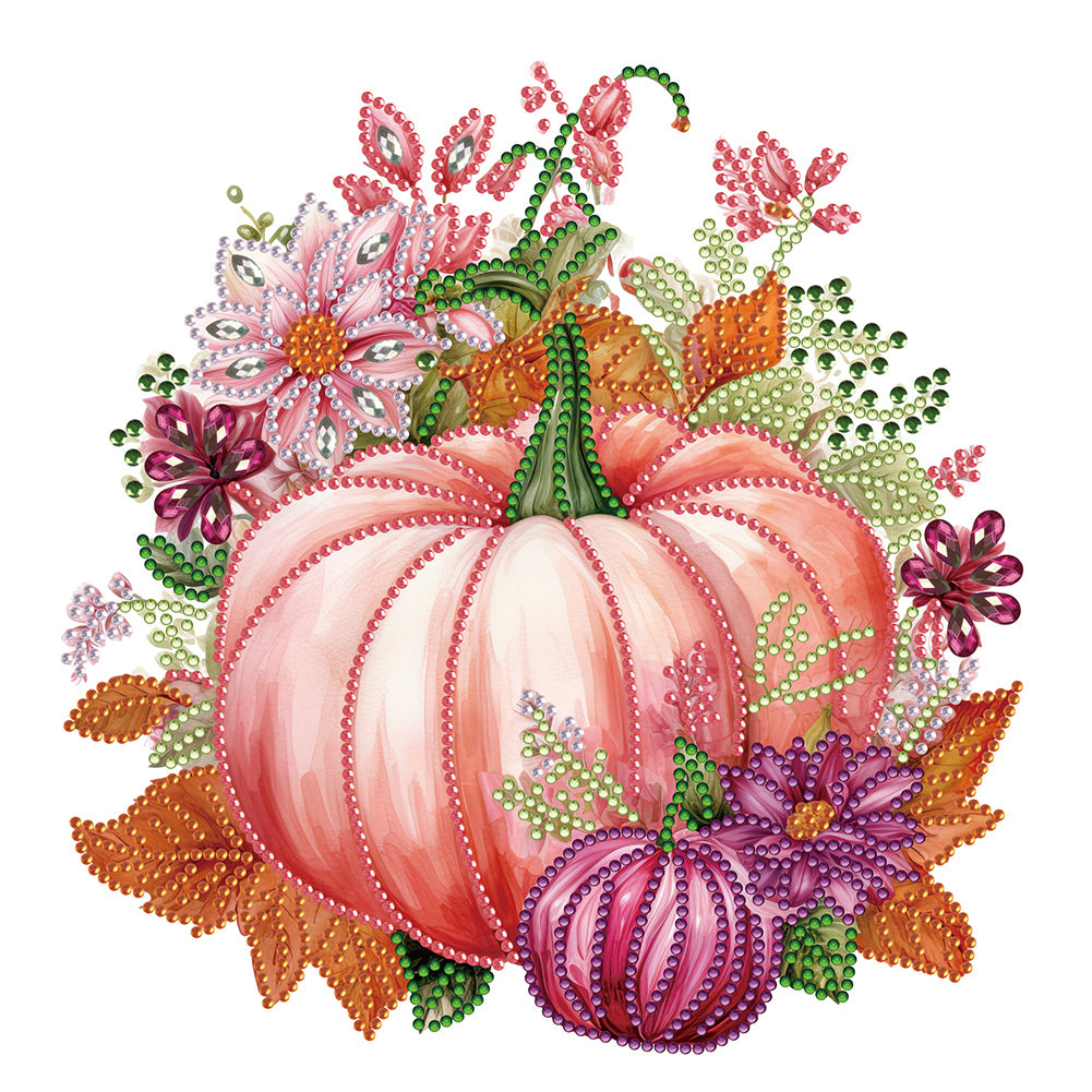 Autumn Pumpkin 30*30CM(Canvas) Partial Special Shaped Drill Diamond Painting