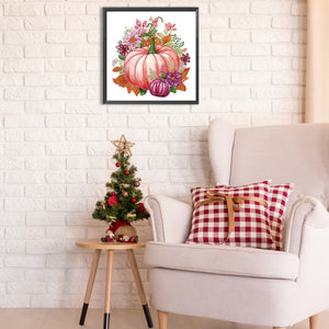 Autumn Pumpkin 30*30CM(Canvas) Partial Special Shaped Drill Diamond Painting
