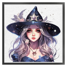 Load image into Gallery viewer, Yishu - Halloween Witch - 60*60CM 11CT 3 Stamped Cross Stitch
