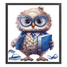 Load image into Gallery viewer, Huancan - Reading Owl - 25*30CM 18CT 2 Stamped Cross Stitch

