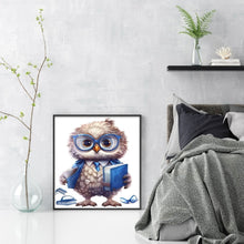 Load image into Gallery viewer, Huancan - Reading Owl - 25*30CM 18CT 2 Stamped Cross Stitch
