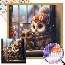 Load image into Gallery viewer, Winter Night Animals 40*40CM(Picture) Full Round Drill Diamond Painting
