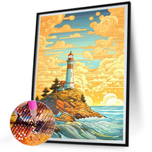 Load image into Gallery viewer, Sunny Beach Lighthouse 30*40CM(Canvas) Full Round Drill Diamond Painting

