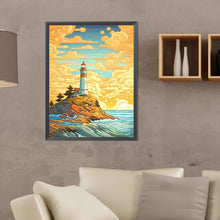 Load image into Gallery viewer, Sunny Beach Lighthouse 30*40CM(Canvas) Full Round Drill Diamond Painting
