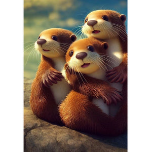 Sea Lion 30*40CM(Canvas) Full Square Drill Diamond Painting