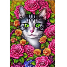Load image into Gallery viewer, Cat 30*40CM(Canvas) Full Square Drill Diamond Painting
