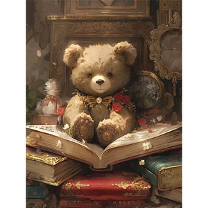 Cubby Bear 30*40CM(Canvas) Full Round Drill Diamond Painting