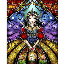 Load image into Gallery viewer, Cartoon Princess Stained Glass 40*50CM(Canvas) Full Round Drill Diamond Painting
