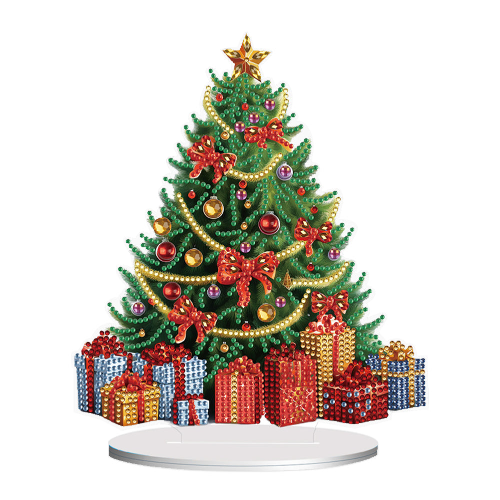 Christmas Special Shape Diamond Art Table Decor Xmas Tree for Home Office Table Decor