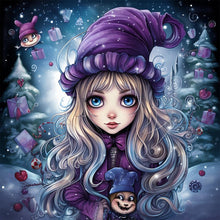 Load image into Gallery viewer, Winter Girl 40*40CM(Picture) Full Round Drill Diamond Painting

