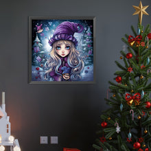 Load image into Gallery viewer, Winter Girl 40*40CM(Picture) Full Round Drill Diamond Painting
