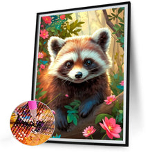 Load image into Gallery viewer, Raccoon 30*40CM(Canvas) Full Round Drill Diamond Painting

