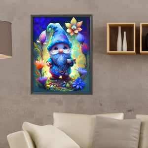 Jungle Gnome Grandpa 30*40CM(Canvas) Full Round Drill Diamond Painting