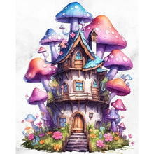 Load image into Gallery viewer, Yishu - Mushroom House - 50*60CM 11CT 3 Stamped Cross Stitch

