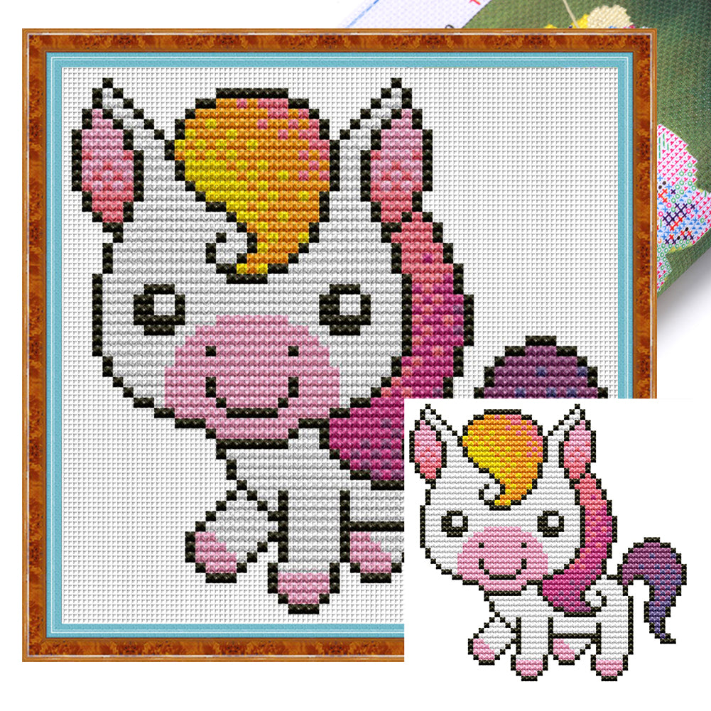 Joy Sunday - Pony - 18*18CM 11CT 3 Stamped Cross Stitch