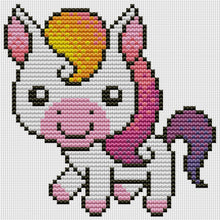 Load image into Gallery viewer, Joy Sunday - Pony - 18*18CM 11CT 3 Stamped Cross Stitch
