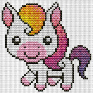Joy Sunday - Pony - 18*18CM 11CT 3 Stamped Cross Stitch