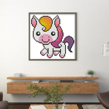 Load image into Gallery viewer, Joy Sunday - Pony - 18*18CM 11CT 3 Stamped Cross Stitch
