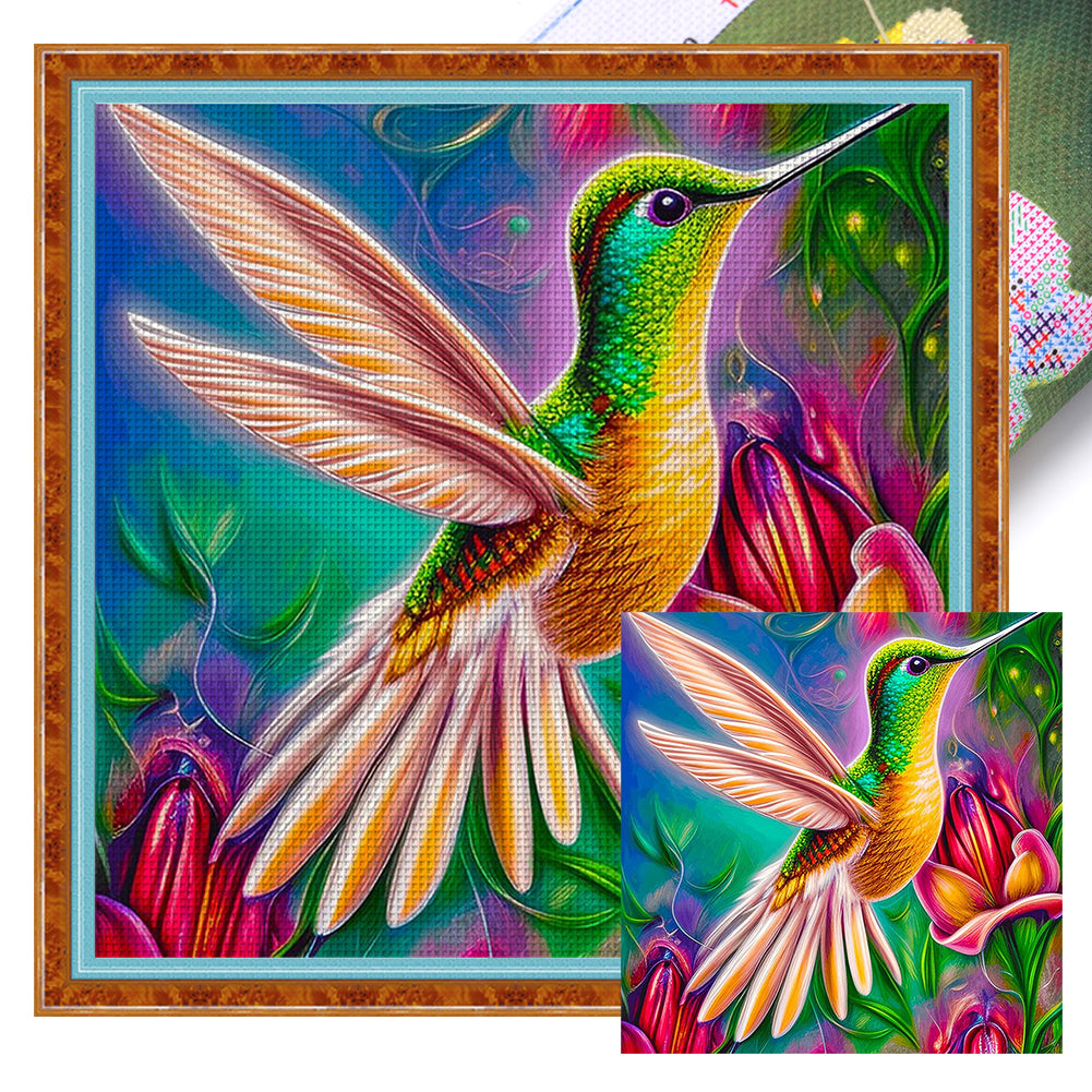 Huancan - Hummingbird - 50*50CM 11CT 3 Stamped Cross Stitch