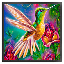 Load image into Gallery viewer, Huancan - Hummingbird - 50*50CM 11CT 3 Stamped Cross Stitch

