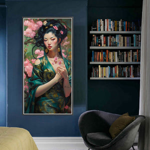 Yishu - Ancient Beauty - 50*100CM 11CT 3 Stamped Cross Stitch
