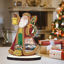 Load image into Gallery viewer, Christmas Wooden Desktop Diamond Painting Ornament Diamond Table Decor (Santa 2)
