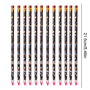 12PCS Diamond Painting Pen Self Adhesive with Pencil Sharpener (Rose Red)