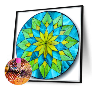 Mandala 40*40CM(Canvas) Full Round Drill Diamond Painting