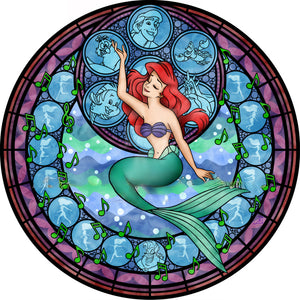 Ariel The Mermaid 40*40CM(Canvas) Full Round Drill Diamond Painting