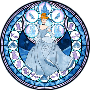 Cinderella Princess 40*40CM(Canvas) Full Round Drill Diamond Painting