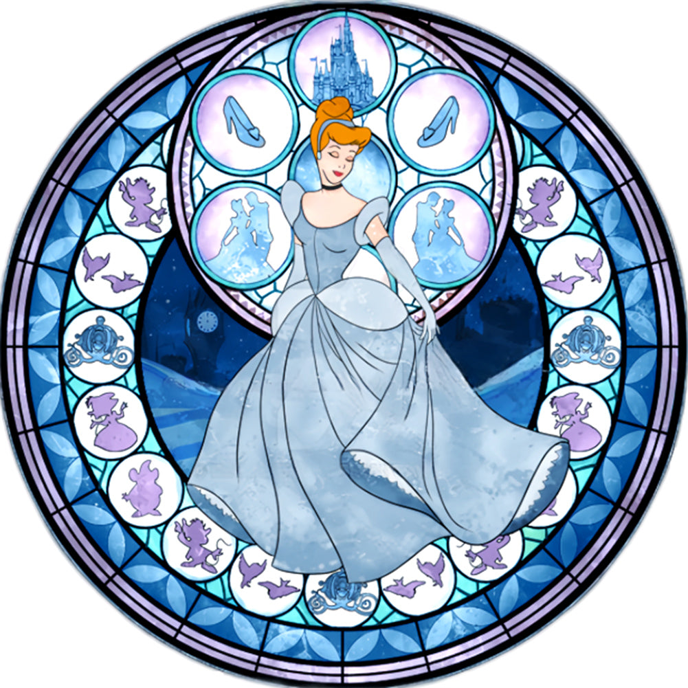 Cinderella Princess 40*40CM(Canvas) Full Round Drill Diamond Painting
