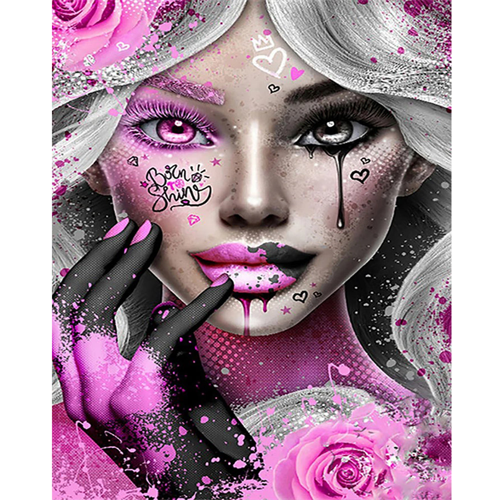 Girl 40*50CM(Canvas) Full Round Drill Diamond Painting